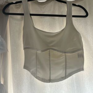 White crop top